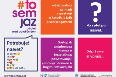 Imaš težavo, potrebuješ nasvet? Spletna svetovalnica To sem jaz.